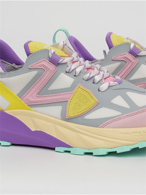 スニーカー PHILIPPE MODEL PARIS PRLDWX33 Sneakers Bianca Rosa E Gialla Sneaker Philippe Model Paris X bianca, gialla e rosa | H-Brands